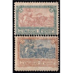 Uruguay 214/15 1918 Nueva Constitución MH