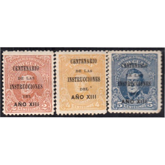 Uruguay 211/13 1913 General José Artigas MH
