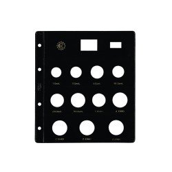 Pardo 179200 Funda para colección monedas Europa 11 alojamientos Pardo 179200 Funda para colección monedas Europa 11 alojamientos