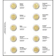 Lindner 1118-33 Hojas individuales para monedas conmemorativas de 2 Euros Lindner 1118-33 Hojas individuales para monedas conmemorativas de 2 Euros