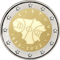 Lituania 2022 2 € euros conmemorativos Baloncesto 