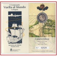 España Spain 2022 Cartera Oficial Moneda 2€ euros conm.Proof V Centenario vuelta al mundo España Spain 2022 Cartera Oficial Moneda 2€ euros conm.Proof V Centenario vuelta al mundo