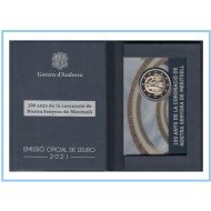 Andorra 2021 Cartera Of Coin Card Estuche Moneda 2 € conm Meritxell Proof Andorra 2021 Cartera Of Coin Card Estuche Moneda 2 € conm Meritxell Proof