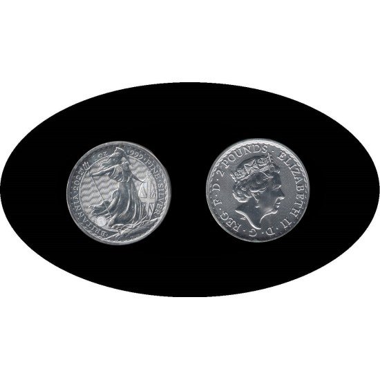 Britania Britannia 1 OZ onza 2022 Liberty 2£ Plata Ag Britania Britannia 1 OZ onza 2022 Liberty 2£ Plata Ag