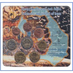 Grecia 2012 Cartera Oficial Monedas € euro Bilster  Santorini 