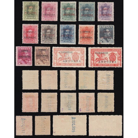 Andorra Española 1/14 1928  Alfonso XIII Pegaso MNH