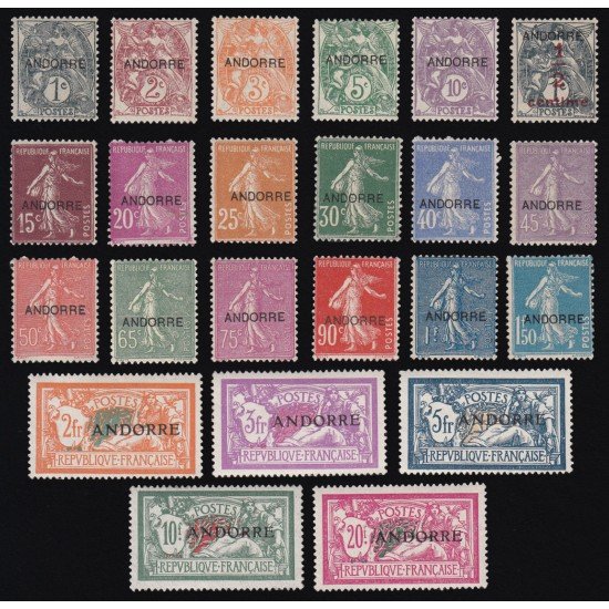 Andorra Francesa 1/23 1931 MNH Andorra Francesa 1/23 1931 MNH