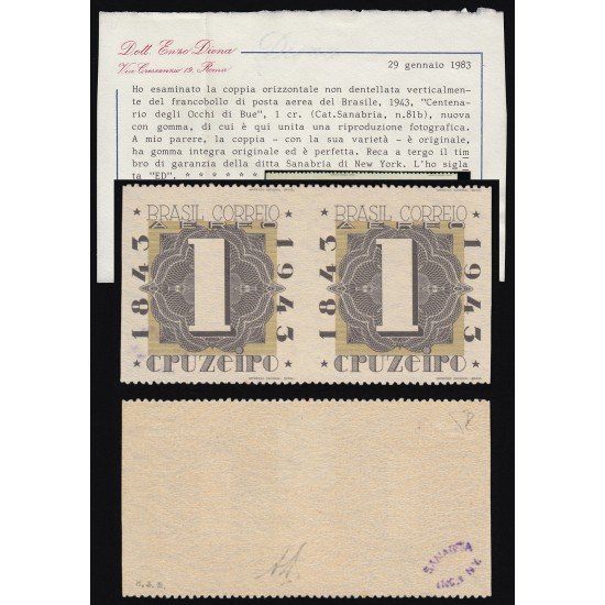 Brasil Brazil 81B 1843/1943 Correo Aéreo Brasil Brazil 81B 1843/1943 Correo Aéreo