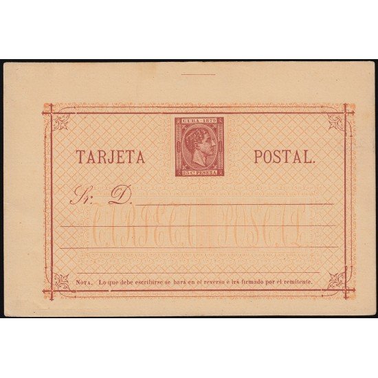 Cuba Entero Postal 2 1879 Alfonso XII Cuba Entero Postal 2 1879 Alfonso XII