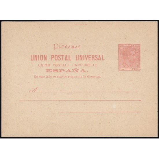 Cuba Entero Postal 12 1882 Alfonso XII 