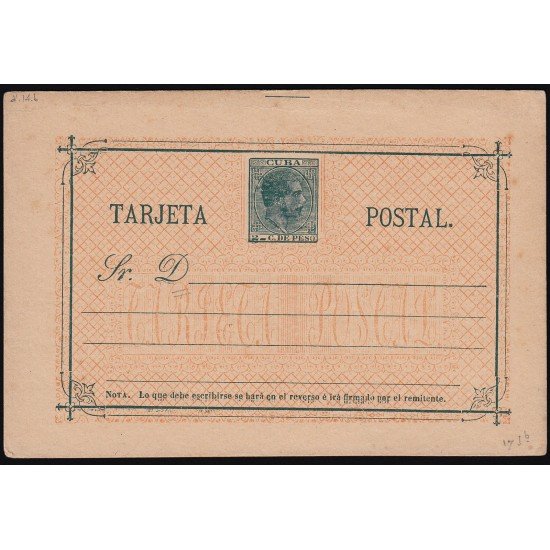 Cuba Entero Postal 15 1882 Alfonso XII Cuba Entero Postal 15 1882 Alfonso XII