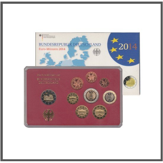Alemania 2014 Cartera Oficial Estuche Cápsula Proof ( ceca A ) Alemania 2014 Cartera Oficial Estuche Cápsula Proof ( ceca A )