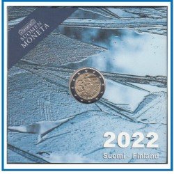 Finlandia 2022 Cartera Oficial 2 € euros conm. Erasmus Proof 