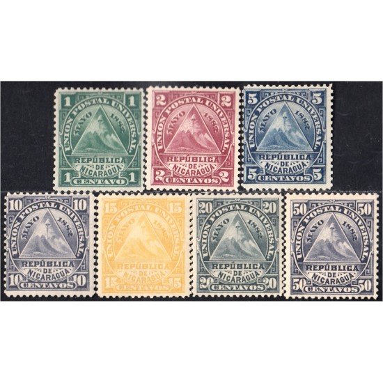Nicaragua 13/19 1882 Volcán Momotombo UPU MH