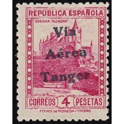 Tánger 139 1938 Habilitado impreso en Tánger MNH Tánger 139 1938 Habilitado impreso en Tánger MNH