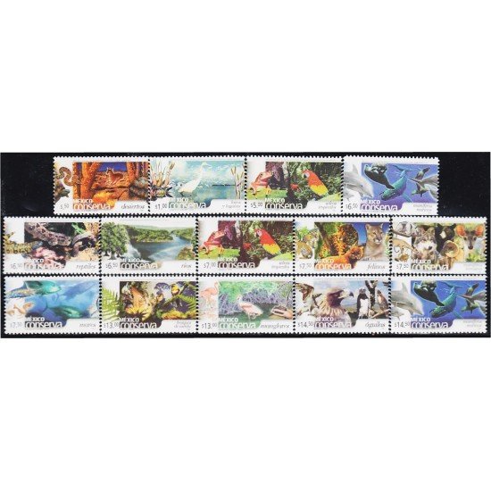 Mexico 2175/88 2005 Serie Corriente. México Conserva. Fauna MNH