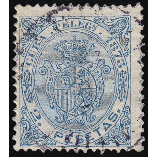Cuba Telégrafos 26 1873 Escudo de España Usado