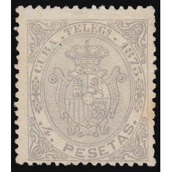 Cuba Telégrafos 27 1873 Escudo de España MH Cuba Telégrafos 27 1873 Escudo de España MH