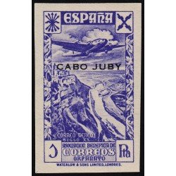 Cabo Juby Beneficencia 5 s/d 1938 Historia del Correo  MH