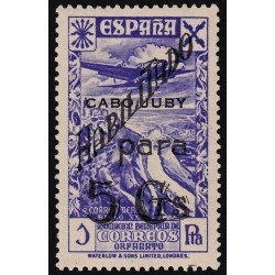 Cabo Juby Beneficencia 10 1941 Nuevo valor habilitado  MNH