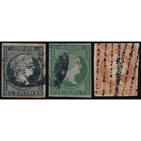 Cuba 1/3 1855 Isabel II Usados Cuba 1/3 1855 Isabel II Usados