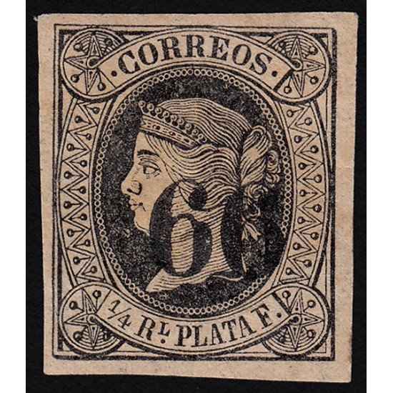 Cuba 17 1866 Isabel II MH Cuba 17 1866 Isabel II MH