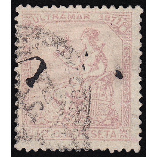Cuba 25 1871 Alegoría de España Usado Cuba 25 1871 Alegoría de España Usado