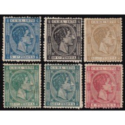 Cuba 44/49 1878 Alfonso XII MH Cuba 44/49 1878 Alfonso XII MH