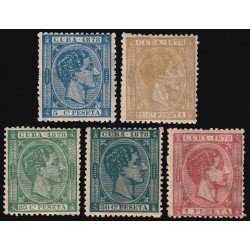 Cuba 44/49 1878 Alfonso XII MH Cuba 44/49 1878 Alfonso XII MH