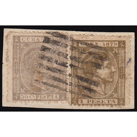 Cuba 54/55 1879 Alfonso XII Usados Cuba 54/55 1879 Alfonso XII Usados