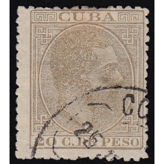 Cuba 73 1882-1883 Alfonso XII Usado Cuba 73 1882-1883 Alfonso XII Usado
