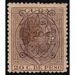 Cuba 82 1883 Alfonso XII Habilitado MH