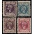 Cuba 159/61 y 168 M 1898 Alfonso XIII  MH
