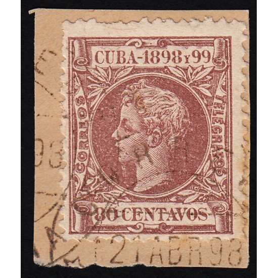 Cuba 171 1898 Alfonso XIII Usado Cuba 171 1898 Alfonso XIII Usado