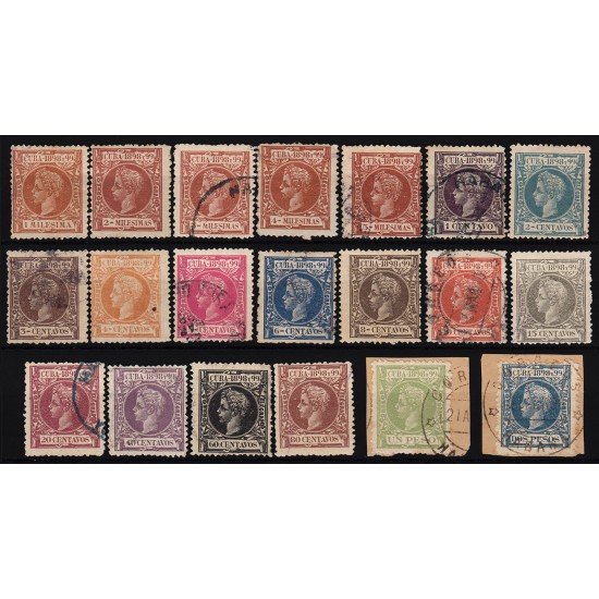 Cuba 154/73 1898 Alfonso XIII Usados Cuba 154/73 1898 Alfonso XIII Usados