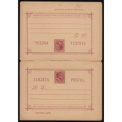 Filipinas Philippines Entero Postal 5 1889 AlfonsoXII 