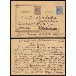 Filipinas Philippines Entero Postal 11 1896 AlfonsoXIII 