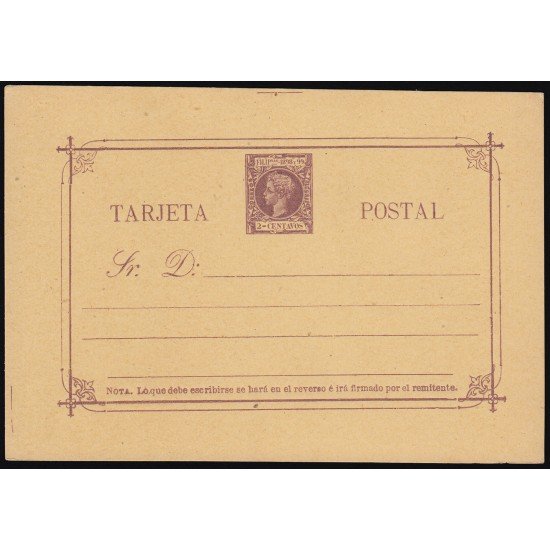 Filipinas Philippines Entero Postal 14 1898 AlfonsoXIII Filipinas Philippines Entero Postal 14 1898 AlfonsoXIII