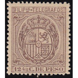 Filipinas Philippines Telégrafos 41 1892 Escudo de España MH Filipinas Philippines Telégrafos 41 1892 Escudo de España MH