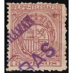 Filipinas Philippines Telégrafos 46 M 1892 Escudo de España MH Filipinas Philippines Telégrafos 46 M 1892 Escudo de España MH