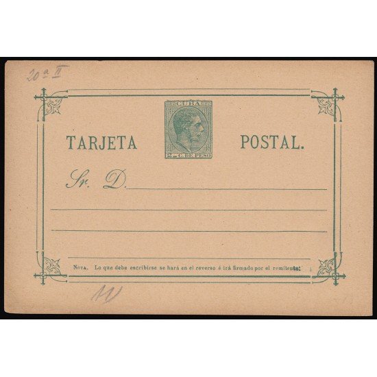 Cuba Entero Postal 22 1888 Alfonso XII Cuba Entero Postal 22 1888 Alfonso XII