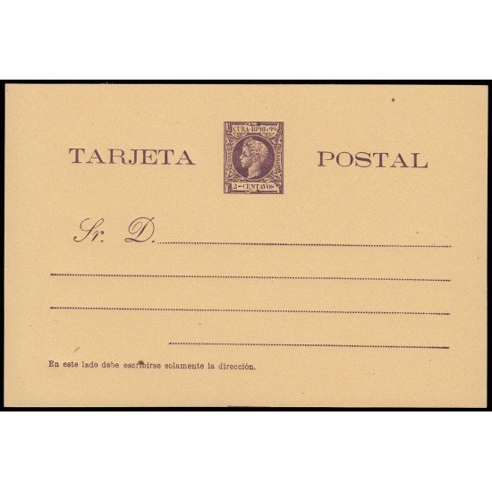 Cuba Entero Postal 33 1898 Alfonso XIII Cuba Entero Postal 33 1898 Alfonso XIII