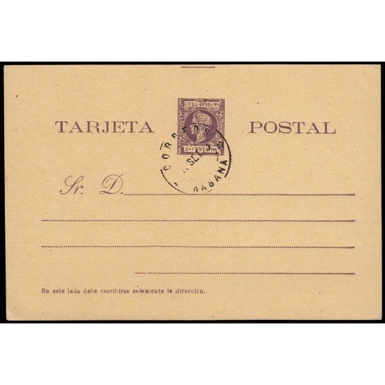 Cuba Entero Postal 33 1898 Alfonso XIII 