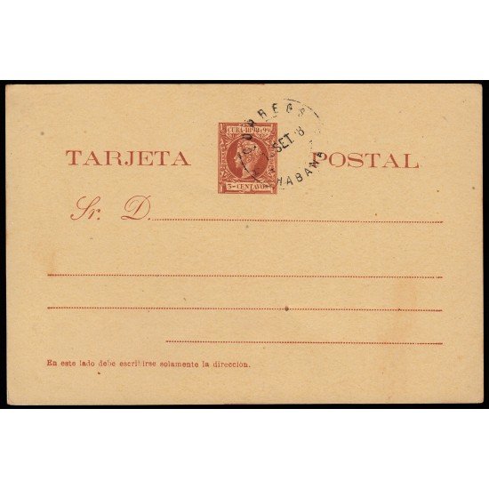 Cuba Entero Postal 34 1898 Alfonso XIII Cuba Entero Postal 34 1898 Alfonso XIII