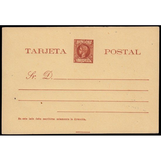 Cuba Entero Postal 34 1898 Alfonso XIII Cuba Entero Postal 34 1898 Alfonso XIII