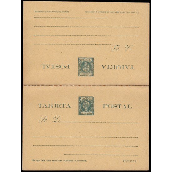 Cuba Entero Postal 36 1898 Alfonso XIII 