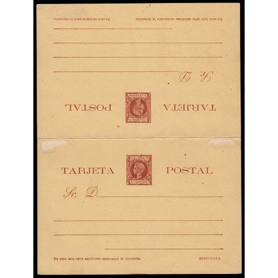 Cuba Entero Postal 38 1898 Alfonso XIII 