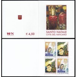 Vaticano C1802 2018 Carnet Navidad conteniendo 2 nº 1802 y 2 nº 1803 MNH MNH Vaticano C1802 2018 Carnet Navidad conteniendo 2 nº 1802 y 2 nº 1803 MNH MNH