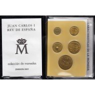 España Spain Cartera Oficial Pesetas 2001 Juan Carlos I FNMT