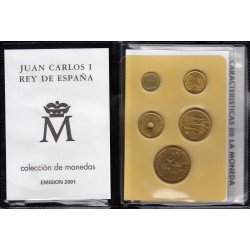 España Spain Cartera Oficial Pesetas 2001 Juan Carlos I FNMT España Spain Cartera Oficial Pesetas 2001 Juan Carlos I FNMT